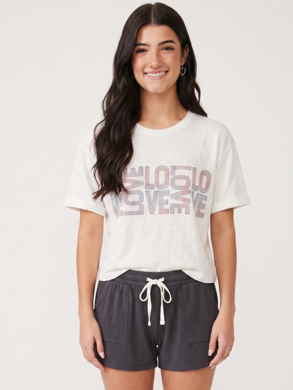 🌻NEW w/tags PJ Salvage Spaced Out Love T-Shirt Size Small